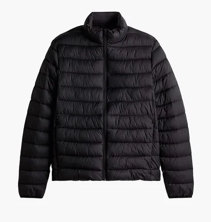 Куртка чоловіча H&M Pufferjack – Slim Fit Black 1256405001