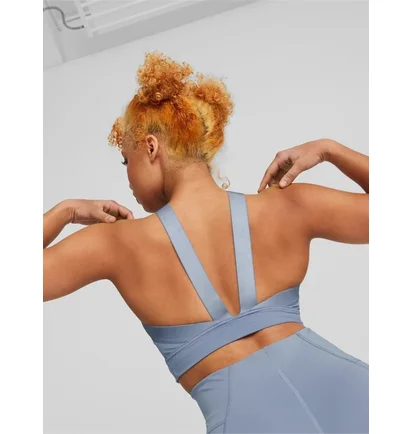 Топ женский Puma Flawless Sculpt Longline Bra Light Blue 52314018