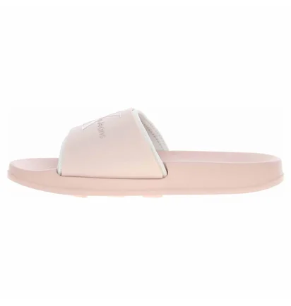 Тапочки женские Calvin Klein Logo Sliders Beige YW0YW00585TLL