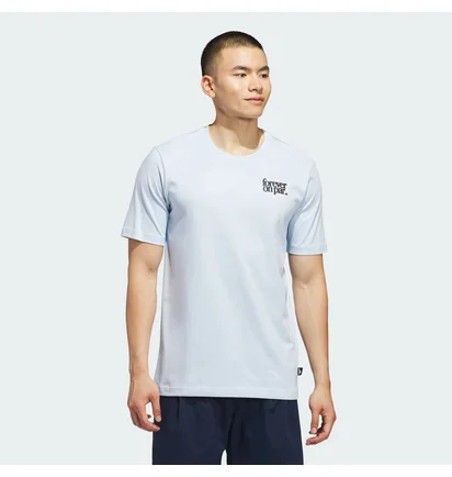 Футболка мужская Adidas Golf Fop Light Blue KE1294