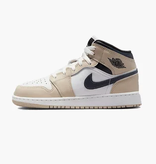Кроссовки детские Air Jordan 1 Mid Beige/White DQ8423-153