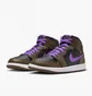 Кросівки чоловічі Air Jordan 1 Mid Black/Brown Dq8426-215
