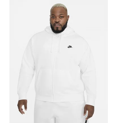 Худи мужское Nike Nsw Club Hoodie Fz White BV2645-100