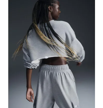 Світшот жіночий Nike Sportswearoversized French Terry Shrug Grey FV7509-063