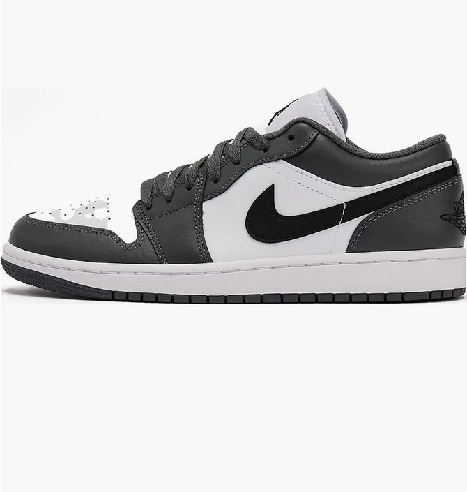 Кроссовки мужские Air Jordan 1 Low Black/White 553558-152