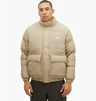 Пуховик мужской New Balance Kurtka Zimowa Męska Beżowa Beige MJ34302SOT