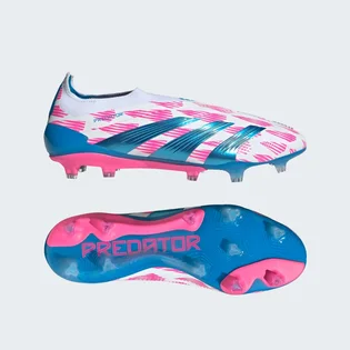 Бутсы унисекс Adidas Predator Elite Laceless Firm Ground Soccer Cleats White/Pink IF8864