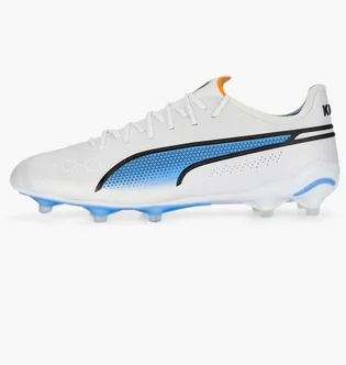 Бутсы унисекс Puma King Ultimate Fg/Ag White 107097-01