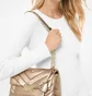 Сумка женская Michael Kors Cece Medium Quilted Metallic Leather Convertible Shoulder Bag Gold 30H9L0EL6K-PALE-GOLD-6222