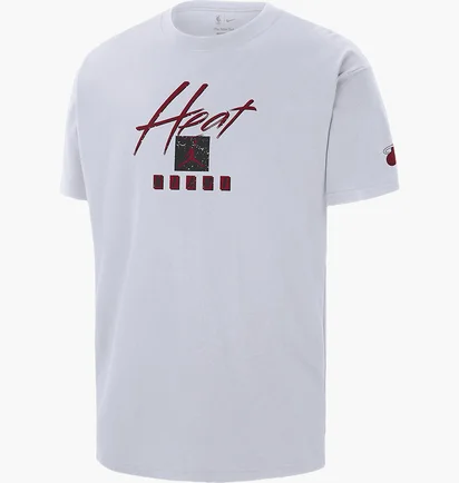 Футболка мужская Air Jordan Miami Heat Courtside Statement Edition Nba Max90 T-Shirt White FN1073-100