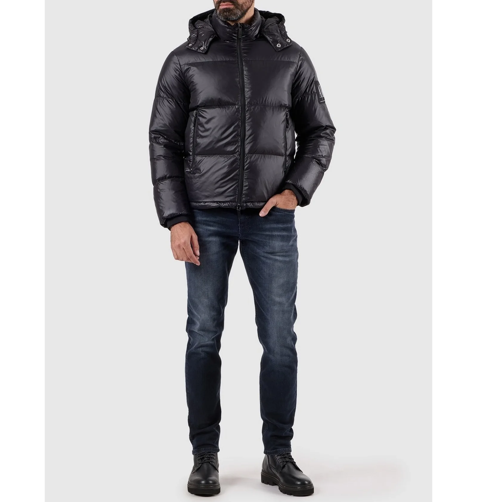 ᐉ Пуховик чоловічий Armani Exchange Icon Project Black 8NZB70