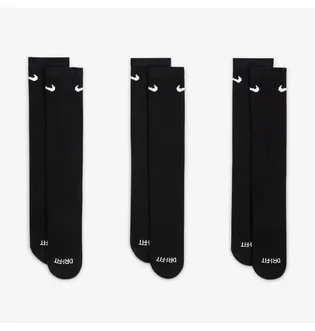 Носки унисекс Nike Evry Plus Cush Crew Black (3 пары) SX6888-010