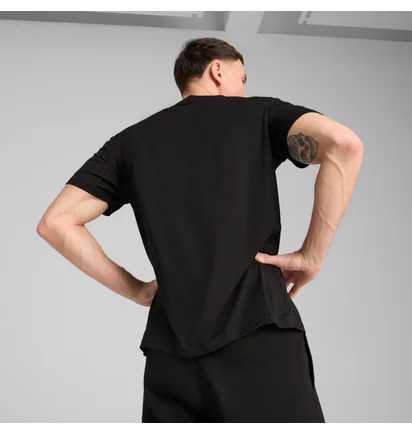 Футболка чоловіча Puma M Tad Essentials Heather Logo Black 525920-01
