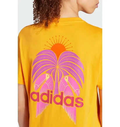 Футболка женская Adidas Farm Rio Graphics Orange JD6293