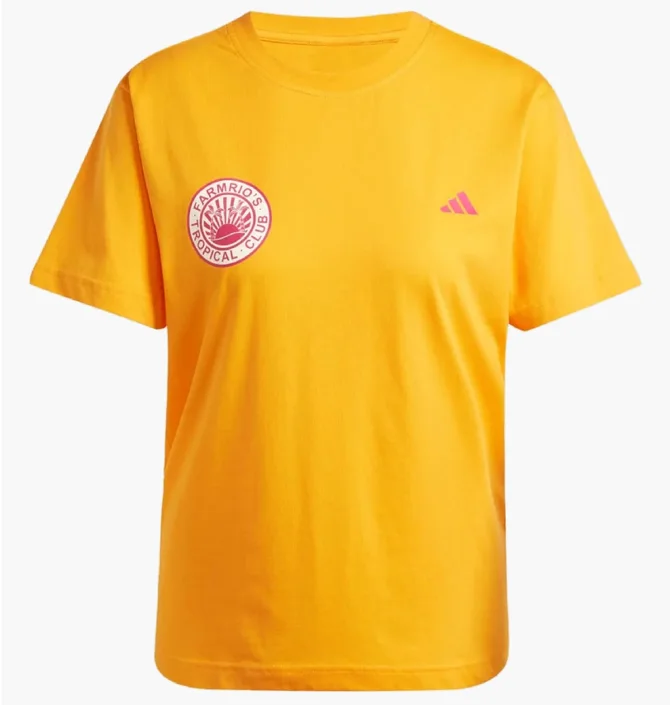 Футболка женская Adidas Farm Rio Graphics Orange JD6293