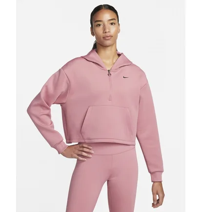 Худи женское Nike Dri-Fit WomenS Graphic 1/2-Zip Training Hoodie Pink DQ6302-667