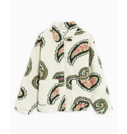 Кофта мужская OBEY Clothing Paisley Fleece Jacket Beige 121800550-UBL
