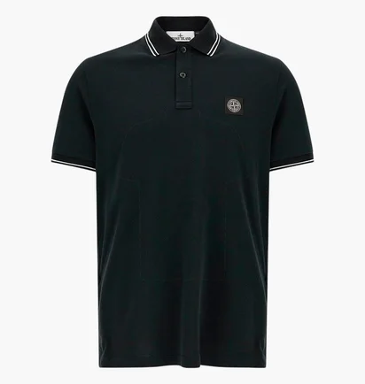 Поло мужское Stone Island Compass Patch Black L1S152200010-S0018-V0029