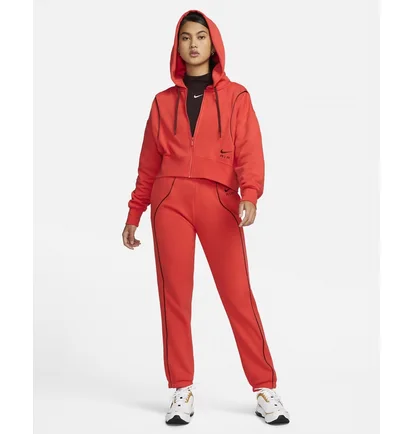 Толстовка жіноча Nike W Nsw Air Flc Hd Fz Orange Dq6579-696