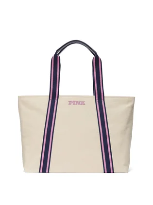 Сумка жіноча Victoria's Secret Signature Canvas Tote Beige BB2024BG105053VS