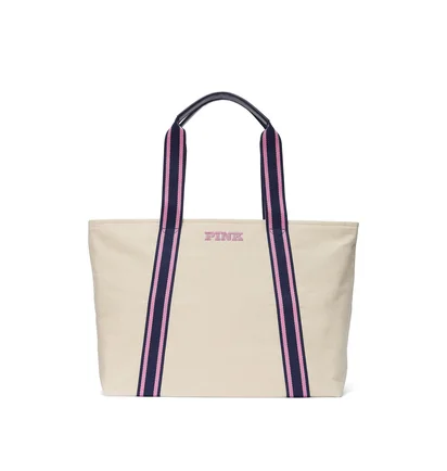 Сумка женская Victoria's Secret Signature Canvas Tote Beige BB2024BG105053VS