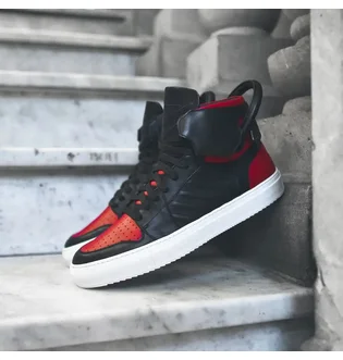 Кроссовки женские Buscemi X Ronnie Fieg Black/Red Bs1110Fsp15-Red/Blk