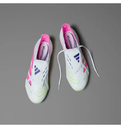 Бутсы унисекс Adidas Predator League L Fg White/Pink ID1320