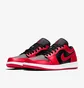 Кросівки чоловічі Air Jordan 1 Low Reverse Bred Black/Red 553558-606