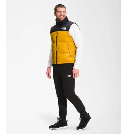 Жилетка чоловіча The North Face 1996 Retro Nuptse Vest Black/Yellow NF0A3JQQ-H9D