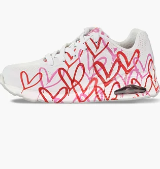 Кросівки жіночі Skechers Uno Spread The Love White 155507-WRPK