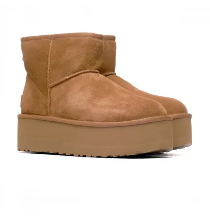 Угги женские UGG Classic Mini Platform Brown 1134991-CHE