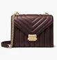 Сумка жіноча Michael Kors Whitney Large Quilted Leather Convertible Shoulder Bag Bordo 30F8GXIL3T-BAROLO-7835