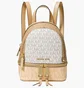 Рюкзак жіночий Michael Kors Rhea Mini Color-Block Logo Backpack Beige 30S0GEZB0B-BUTTERMILK-MULTI-66195