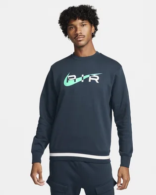 Свитшот мужской Nike Air Fleece Crew-Neck Sweatshirt Blue FN7692-410