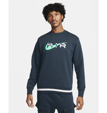 Свитшот мужской Nike Air Fleece Crew-Neck Sweatshirt Blue FN7692-410