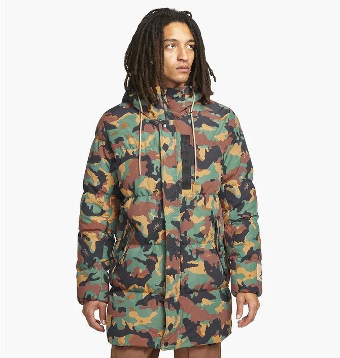Парка мужская Air Jordan Mens Allover Print Parka Camo DC9679-333