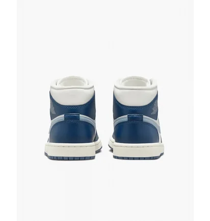 Кроссовки женские Air Jordan Air 1 Mid White/Blue BQ6472-414