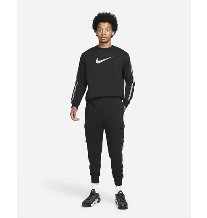 Свитшот мужской Nike M NSW REPEAT FLC CREW BB SLVR DQ1938-011