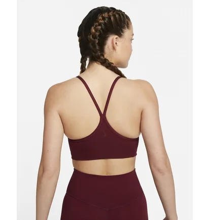 Топ женский Nike Womens Light-Support Padded Metallic Tape Sports Bra Bordo Dd1407-638