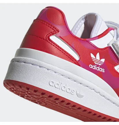 Кроссовки женские Adidas Forum Marimekko Low White/Red H00645