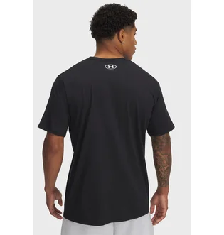 Футболка мужская Under Armour Camo Chest Stripe Ss Black 1376830-002