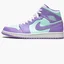 Кроссовки мужские Air Jordan 1 Mid Violet/Turquoise 554724-500