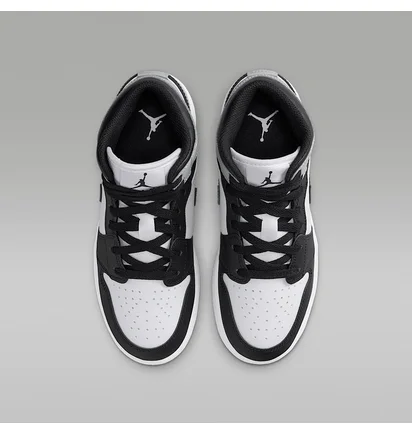 Кроссовки детские Air Jordan 1 Mid Bg Black/White DQ8423-101