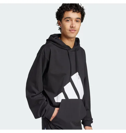 Худи мужское Adidas Essentials Big Logo Single Black IN6183