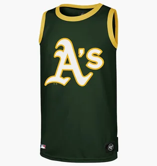 Майка унисекс 47 Brand Mlb Oakland Athletics Imprint Green 609516DG-FS