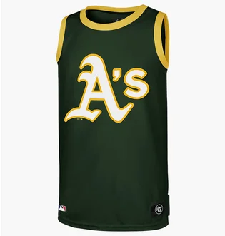 Майка унисекс 47 Brand Mlb Oakland Athletics Imprint Green 609516DG-FS