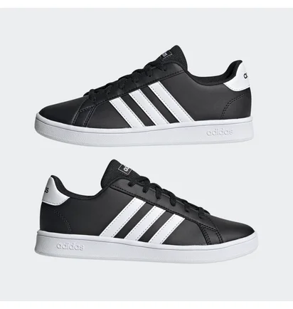Кросівки дитячі Adidas Grand Court Shoes Black/White Ef0102