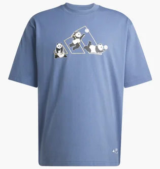 Футболка мужская Adidas Panda Play Graphic Blue JZ3277