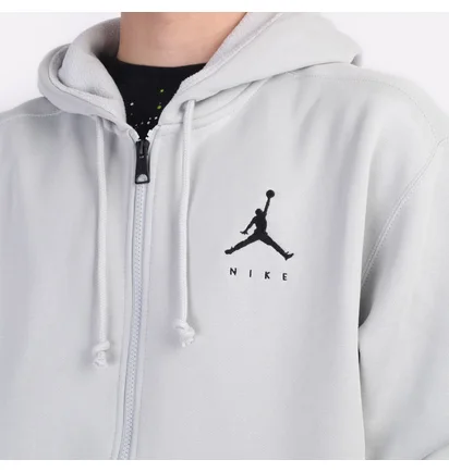 Толстовка чоловіча Air Jordan Jumpman Fleece Full-Zip Grey DC9606-097