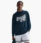 Свитшот женский Nike W Nk Swsh Fly Ssnl Flc Top Blue FZ5514-478